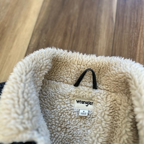 Wrangler womens indigood denim dye sherpa jacket size small - Picture 8 of 9